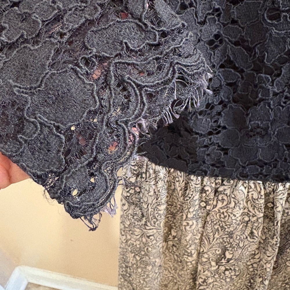 NWOT ERIN Erin Fetherston Black Lace Polly Dress Women’s Size 2 - Picture 10 of 17